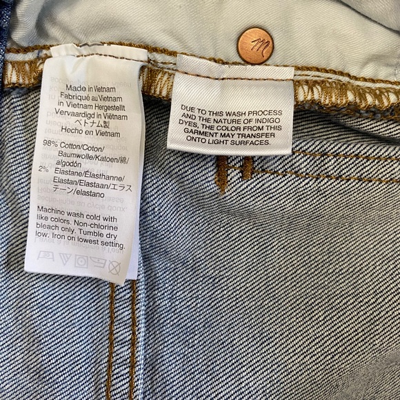Madewell The Perfect Vintage Jean, Frayed/Raw Split Hem Style, 28 Waist, Blue - Picture 11 of 16
